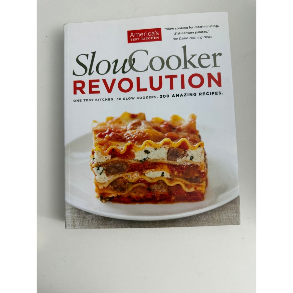 America's Test Kitchen Slow Cooker Revolution Cookbook 200 Recipes Paperback
